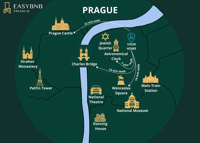 Lil With Tyn Cathedral View, Parking & Ac *